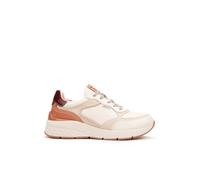 Pikolinos Deportivos en Cuero Cuenca para Mujer Color Off White