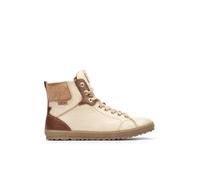 Pikolinos Deportivos en Cuero Lagos para Señora Color Marfil