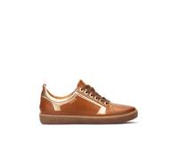 Pikolinos Deportivos en Cuero Lanzarote para Mujer Color Brandy
