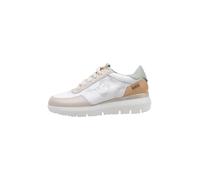 Pikolinos Deportivos en Cuero Rueda para Señora Color White