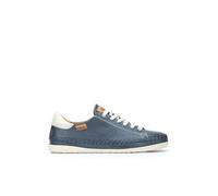 Pikolinos Zapatillas Sóller de mujer tipo casco bajas en piel. Azul 36