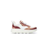 Pikolinos Deportivos en Cuero Zahara para Señora Color White-Rubi