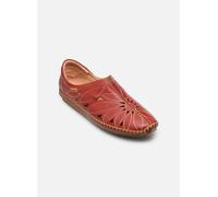 Pikolinos Mocasines en Cuero Jerez para Mujer en Color Rojo
