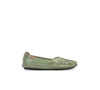 Pikolinos Jerez Mocasines Mujer | en Cuero | Plantilla Extraíble en Color Verde