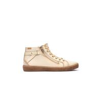 Pikolinos Lanzarote Deportivos Mujer | en Cuero | Plantilla Memory Foam en Color Beige