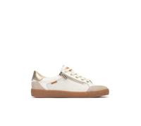 Pikolinos Deportivos en Cuero Lanzarote para Mujer Color Off White