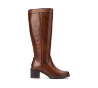Pikolinos Llanes Botas Mujer | en Cuero | Cremallera | Tacón Alto | Marrón