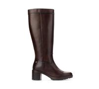 Pikolinos Llanes Botas Mujer | en Cuero | Cremallera | Tacón Alto | Marrón