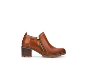 Pikolinos Llanes Zapatos Abotinados Mujer | en Cuero | Cremallera | Marrón