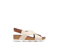 Pikolinos Sandalias cuña Mahon W9E-0912 Cuero Color marfil 41