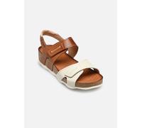 Pikolinos Sandalias cuña en Cuero Mahon para Mujer Color Nata
