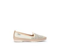 Pikolinos Mocasines en Cuero Aguilas para Señora Color Nata