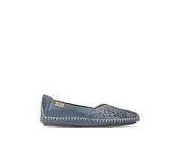 Pikolinos Mocasines en Cuero Jerez para Mujer en Color Azul