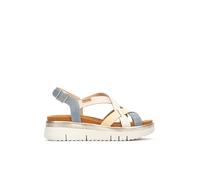 Pikolinos Palma Sandalias Cuña Mujer | en Cuero | Extraligero | Azul