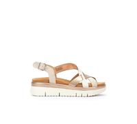 Pikolinos Palma Sandalias Cuña Mujer | en Cuero | Extraligero | Beige