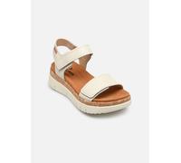 Pikolinos Sandalias cuña en Cuero Palma para Mujer en Color Blanco