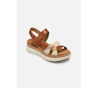 Pikolinos Sandalias de cuña Palma W4N-0968C1 en cuero Marfil-Bra 38