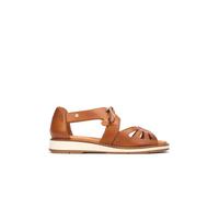 Pikolinos Roquetas Sandalias Planas Mujer | en Cuero | Cordones | Marrón
