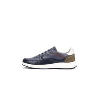 Pikolinos Salamanca Deportivos Hombre | en Cuero | Plantilla Extraíble Memory Foam | Talla EU 39-46 en Color Azul