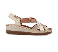 Pikolinos Cadaques Sandalias Cuña Mujer | en Cuero | Beige