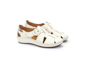 PIKOLINOS Sandalias cerradas de piel P. Vallarta. Color Blanco