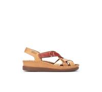 Pikolinos Sandalias cuña en Cuero Cadaques para Mujer en Color Beige