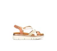 Pikolinos Sandalias cuña en Cuero Palma para Mujer Color Blush
