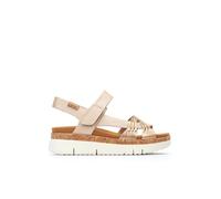Pikolinos Sandalia Palma W4N-0968CLC1 Cuña en cuero para señora Champagne 40