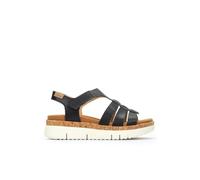 Pikolinos Sandalias cuña en Cuero Palma para Señora Color Black