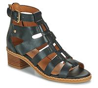 Pikolinos Blanes Sandalias Tacón Mujer | en Cuero | Cierre con Cremallera | Tacón Medio | Talla EU 35-42 en color Negro