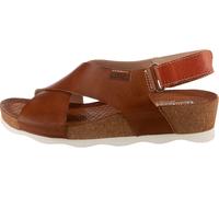 Pikolinos Mahon Sandalias Cuña Mujer | en Cuero | Marrón Claro