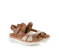 Pikolinos Sandalias de cuña Palma W4N-0968C1 en cuero Marfil-Bra 38