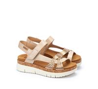 Pikolinos Sandalia Palma W4N-0968CLC1 Cuña en cuero para señora Champagne 40