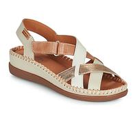 Pikolinos Sandalias cuña CADAQUES de cuero para señora Color marfil