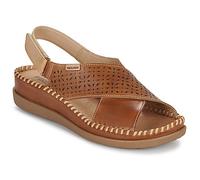 Pikolinos Sandalias cuña Cadaques en cuero para mujer Marrón