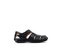 Pikolinos Sandalias Planas en Cuero Tarifa para Caballero Color Black