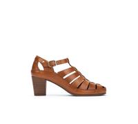 Pikolinos Sandalias tacón en Cuero ALMENARA para Mujer Color BRANDY