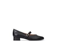 Pikolinos Ubeda Zapatos Tacón Mujer | en Cuero | Horma Amplia | Negro