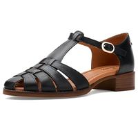 Pikolinos Valencia Zapatos Semiabiertos Mujer | en Cuero | Hebilla | Negro