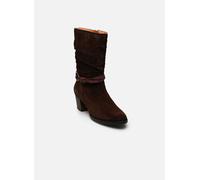 Pikolinos Zamora Botas Mujer | en Cuero | Cremallera | Marrón Oscuro