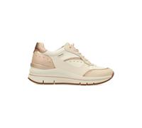 Pikolinos - Zapatillas deportivas Girona para mujer, de piel vacuno con cuña de 5 cm, platilla Memory Foam acolchada y extraíble, estilo casual cómodo Beige