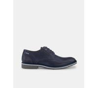 Pikolinos Zapatos de cordones León de hombre en piel con pala lisa y suela tricolor. Azul 45