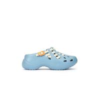 Pikolinos Zuecos en Cuero Romana para Señora Color Denim