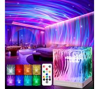 PIKOY Proyector de cielo estrellado para niños, lámpara de aurora de 18 modos de luz, lámpara de aurora de control remoto, luz nocturna de control remoto, proyector de galaxia, proyector de aurora