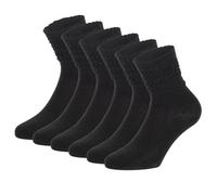 PIKY PACK 6 PARES Calcetines Slouchy, Calcetines de Mujer, Calcetines Algodón, Calcetines Holgados, Calcetines canale mujer, Calcetines para Leggings (Talla unica, 6 X Negros)