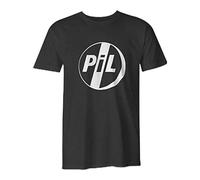 Pil Public Image Limited - Camiseta unisex con gráfico negro, Negro, XL