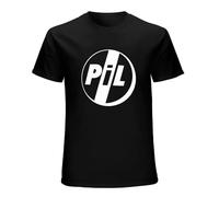 PIL Public Image Limited Ltd. - Camiseta de manga corta para hombre, color negro, Negro, L