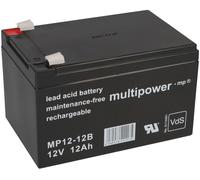 Multipower 12V 12Ah Batería de Plomo MP12-12B Ups NP12-12 FG21202 LC-RA1212PG1