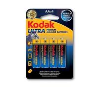 Pila AA Kodak Ultra Premium Alcalina 1,5 V Pack 4 Unidades sin metales pesados