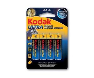 Pila AA Kodak Ultra Premium Alcalina 1,5 V Pack 4 Unidades sin metales pesados